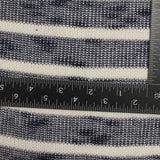 Navy Stripes Chunky Knit, Poly-Viscose
