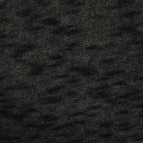 Polyester Viscose Stretch Chunky Knit Fabric, 161 gsm, 151 cm — Black