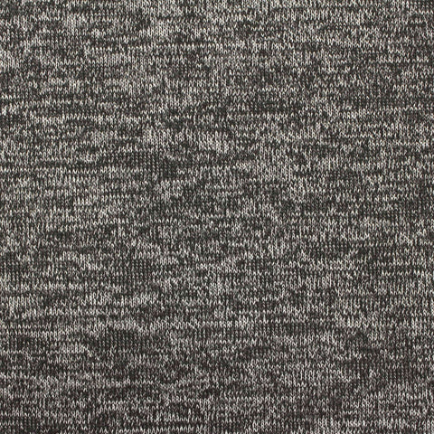 Black Marl Chunky Knit, Viscose-Poly, 242 gsm