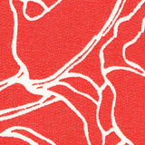White Floral French Terry, Viscose — texture