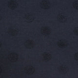 Dark Blue Dots Jacquard, Cotton-Poly