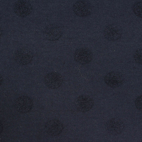 Dark Blue Dots Jacquard, Cotton-Poly