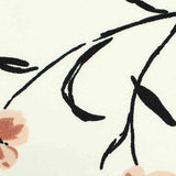 Light Pink Flowers Linen-Look, Polyester — texture