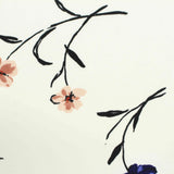 Black Branches Linen-Look, Polyester