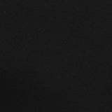 Polyester Stretch Linen-Look Fabric, 358 gsm — Black