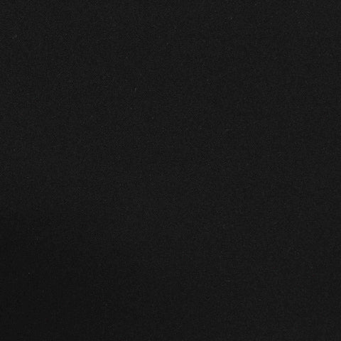 Polyester Stretch Linen-Look Fabric, 358 gsm — Black