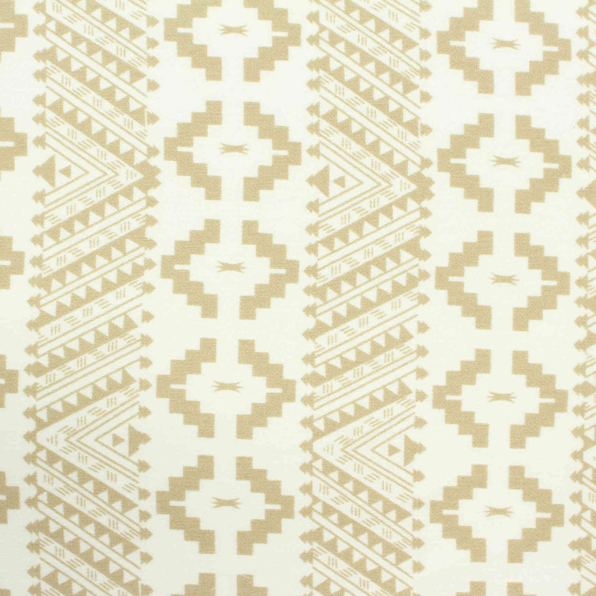 Beige Geometric-Diamond Bengaline, Viscose-Nylon