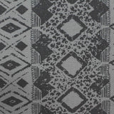 Grey Geometric-Diamond Bengaline, Viscose-Nylon