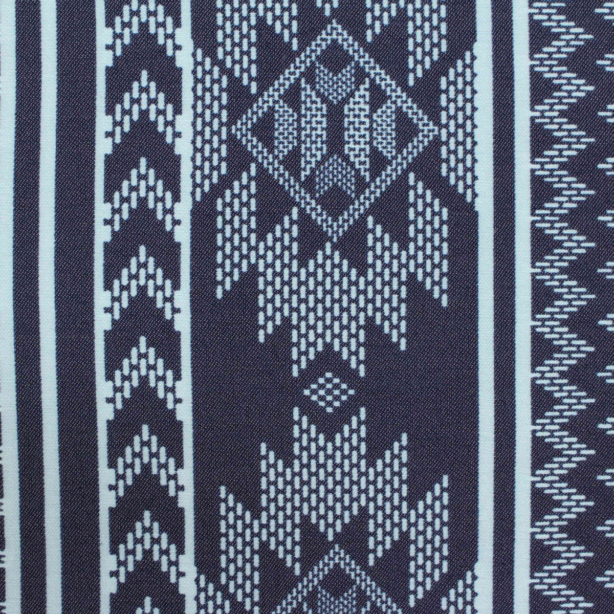Navy Stripes Bengaline, Viscose-Nylon
