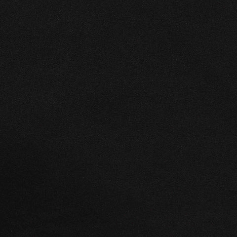 Brushed Viscose Nylon Stretch Bengaline Fabric, 256 gsm — Black