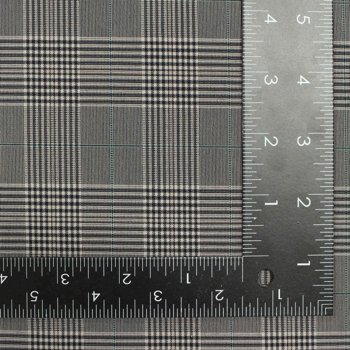 Black Plaid Knit, Polyester, 315 gsm
