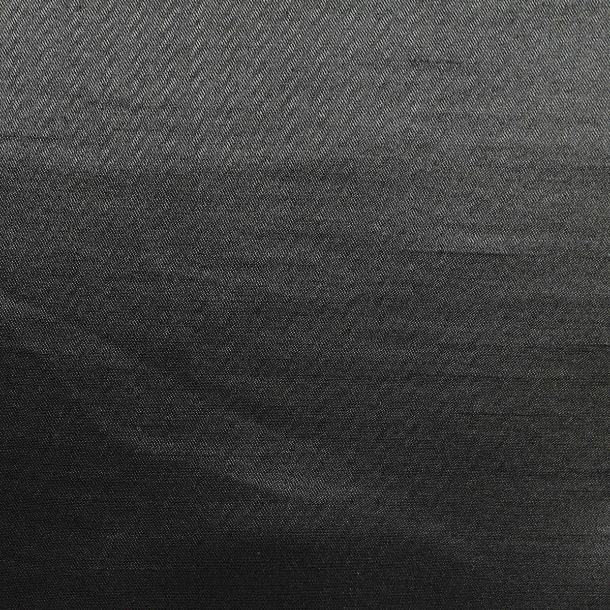 Slub 100% Polyester Woven Fabric, 127 gsm — Black
