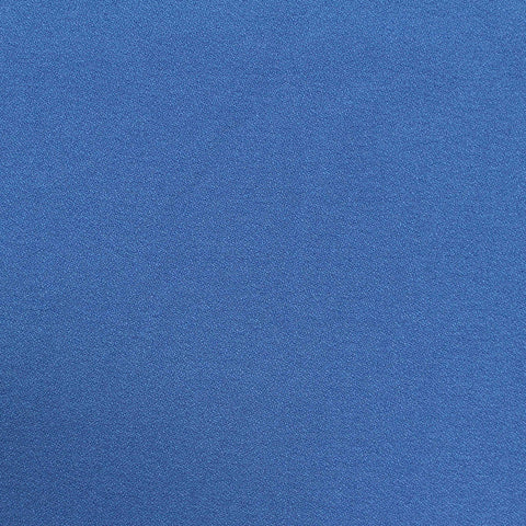 Polyester Viscose Stretch Linen-Look Fabric, 156 gsm — Blue