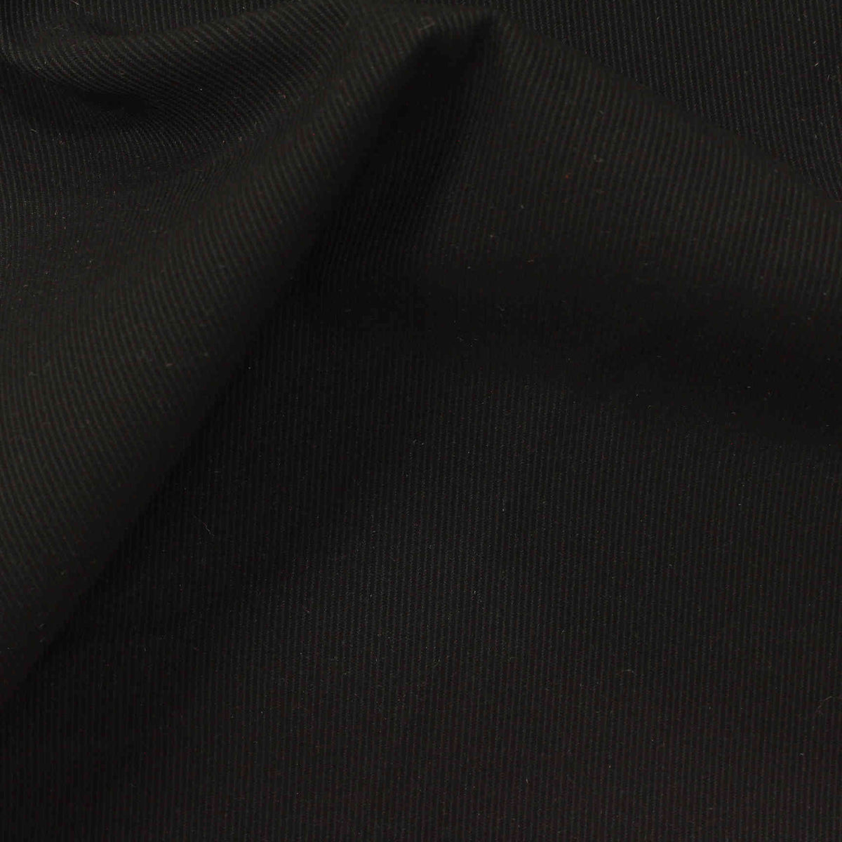 100% Polyester Woven Fabric, 124 gsm — Black