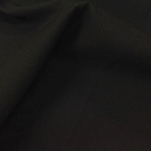 100% Polyester Woven Fabric, 124 gsm — Black