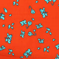 Light Blue Floral Woven, Viscose