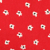 White Flowers Woven, Viscose — texture