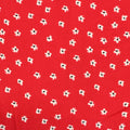 White Flowers Woven, Viscose, 126 gsm