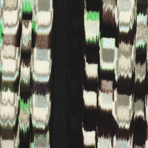 Black Abstract-Brushstroke Woven, Viscose