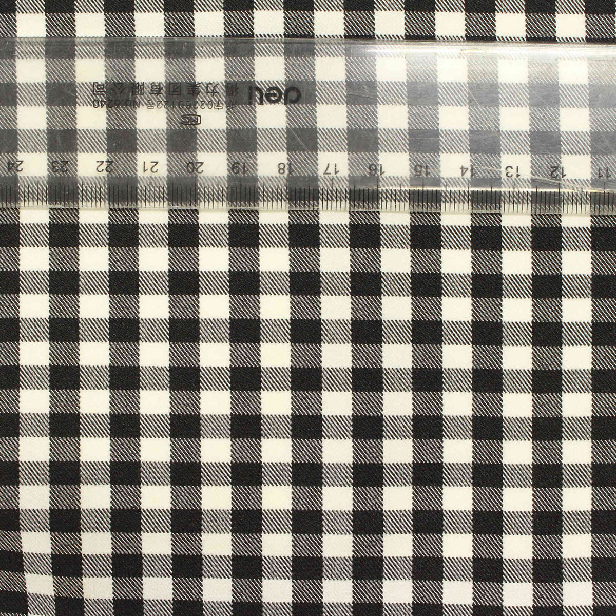 Black Check Woven, Polyester