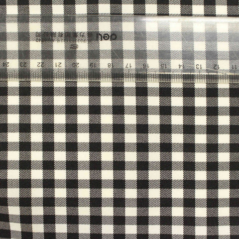 Black Check Woven, Polyester