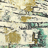 Gold Abstract-Brushstroke Milk Silk Knit, Polyester — texture