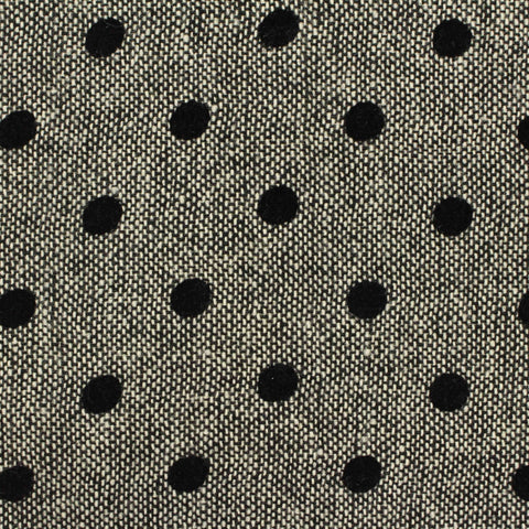 Black Dots Woven, Polyester, 259 gsm