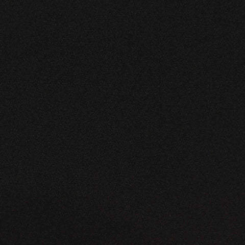 Polyester Stretch Linen-Look Fabric, 209 gsm — Black