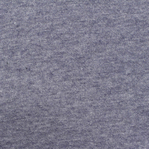 Heathered Blue Marl French Terry, Poly-Cotton, 229 gsm