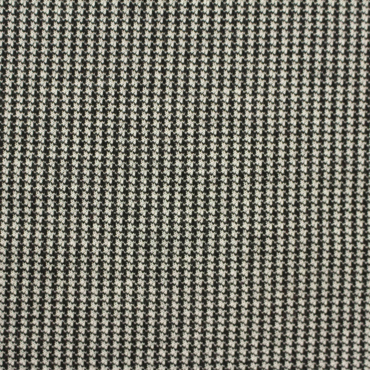 Black Houndstooth Jacquard, Poly-Viscose, 290 gsm