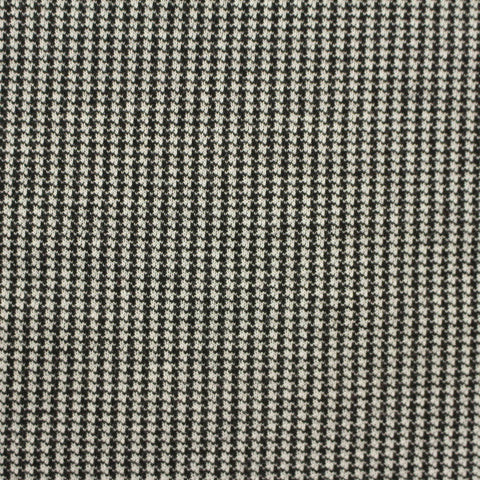 Black Houndstooth Jacquard, Poly-Viscose, 290 gsm