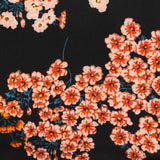 Orange Floral Knit, Polyester