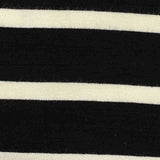 Black Horizontal-Stripe Jersey Knit, Viscose — texture