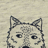 Animal Print 100% Polyester French Terry Fabric, 254 gsm, 184 cm — Beige — texture