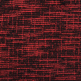 Red Grid Chunky Knit, Poly-Cotton