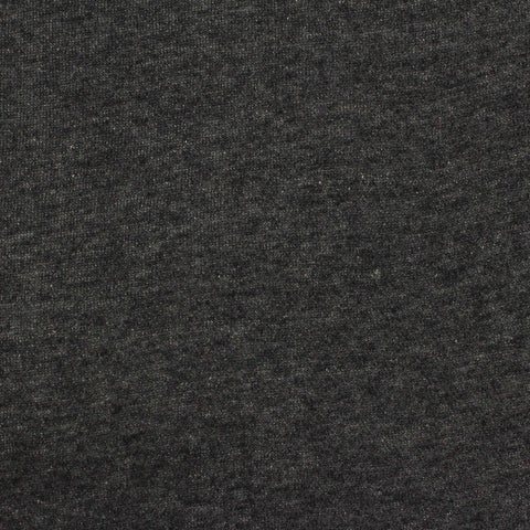 Dark Grey Heather French Terry, Poly-Cotton, 288 gsm