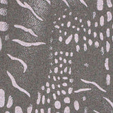 Grey Animal Print Knit, Poly-Viscose — texture