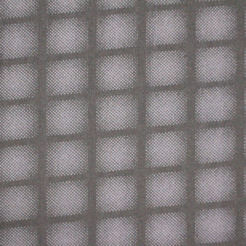Grey Grid Jacquard, Poly-Viscose