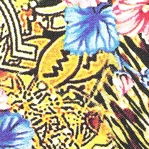Pink Bold-Leopard Bengaline, Viscose-Nylon