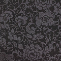 Dark Grey Floral Jacquard, Poly-Viscose, 230 gsm