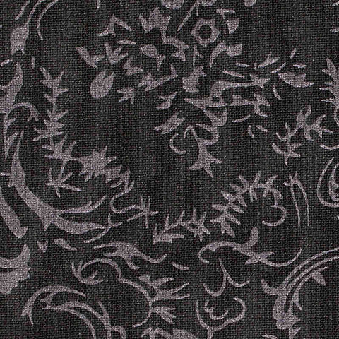 Printed Polyester Viscose Stretch Knit Fabric, 230 gsm — Black