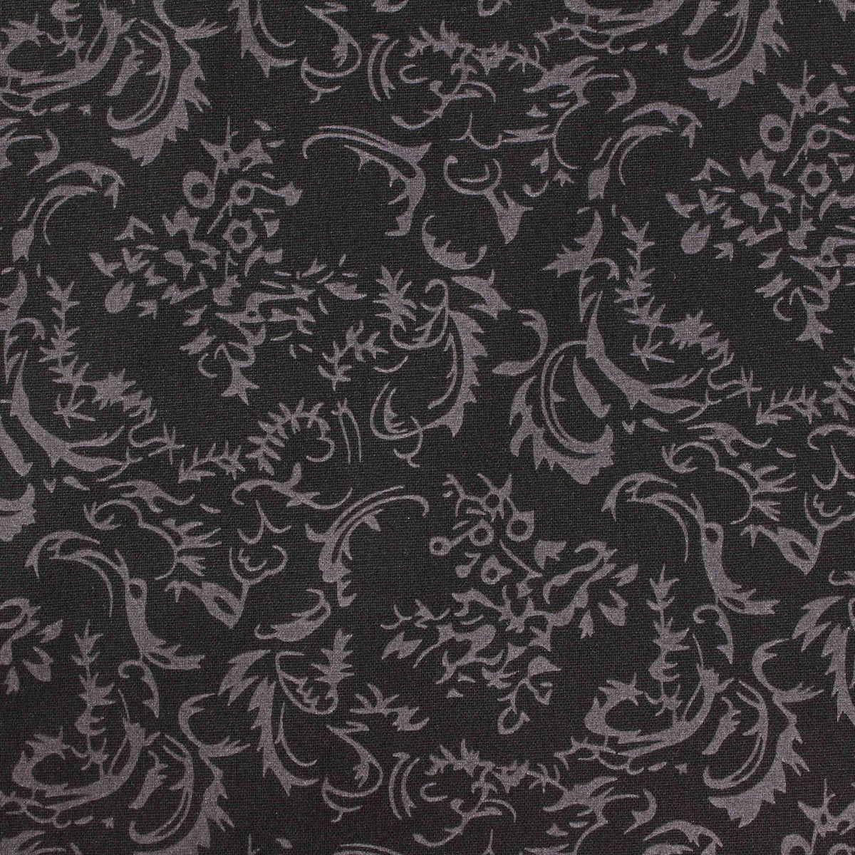 Printed Polyester Viscose Stretch Knit Fabric, 230 gsm — Black