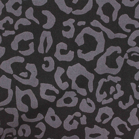 Grey Leopard Knit, Poly-Viscose