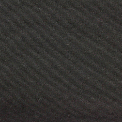 Polyester Viscose Stretch Ponte Knit Fabric, 307 gsm — Black