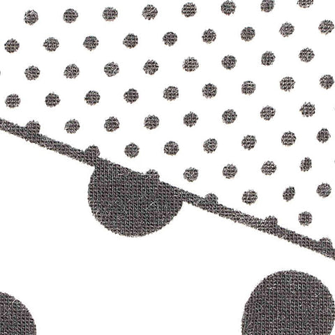 Black Dots Jersey Knit, Polyester, 192 gsm, ref EF-213614