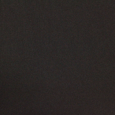 Polyester Viscose Stretch Satin Fabric, 200 gsm — Black