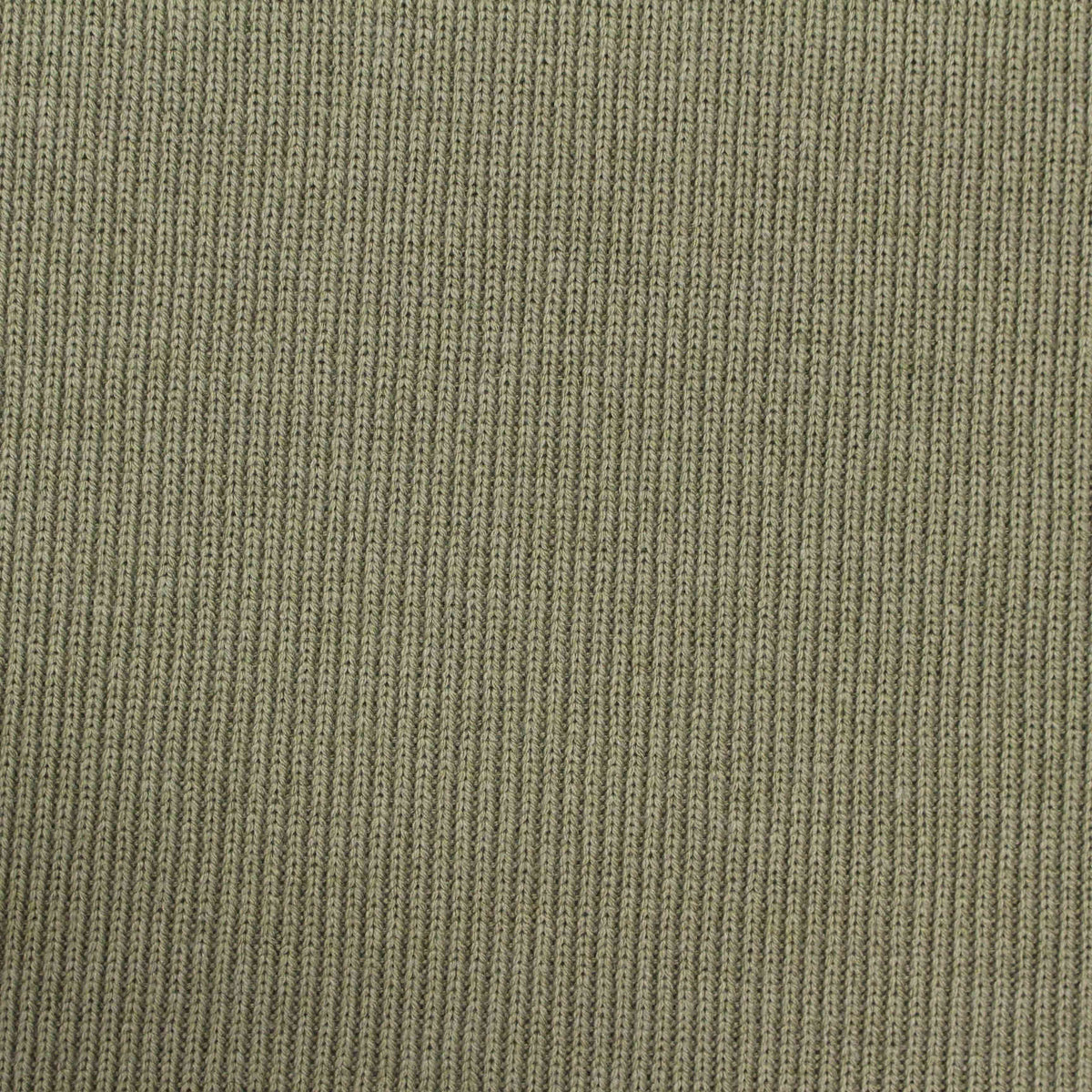 Viscose Acrylic Blend Stretch Rib Knit Fabric, 378 gsm — Green