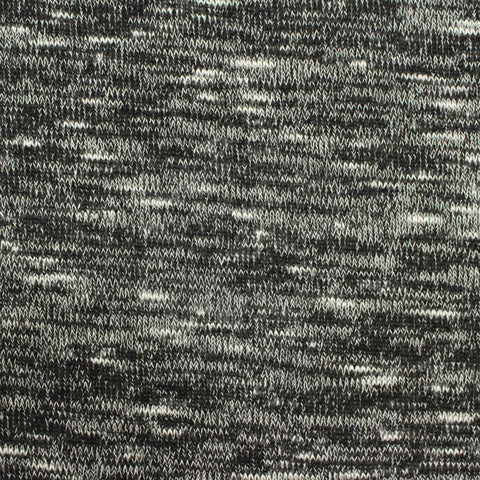 Black Marl Chunky Knit, 201 gsm