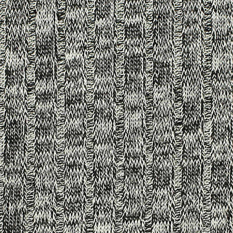Black Marl Rib Knit, Viscose, 192 gsm