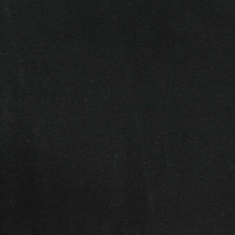 Cotton Stretch Jersey Knit Fabric, 178 gsm, 155 cm — Black